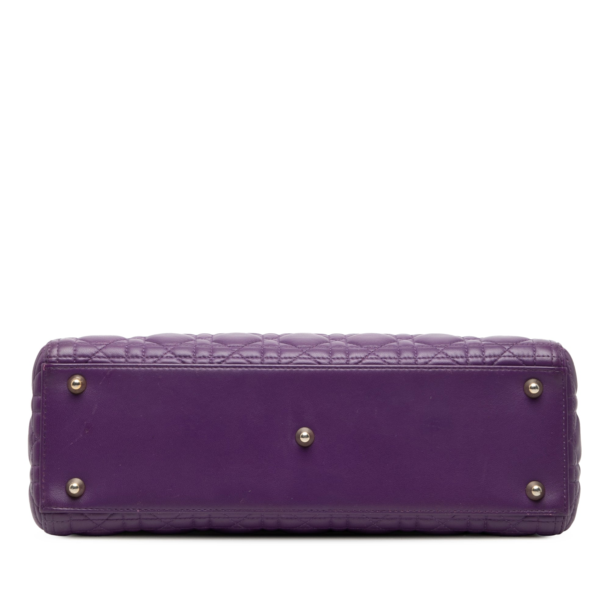 Large Lambskin Cannage Lady Dior - Image 3
