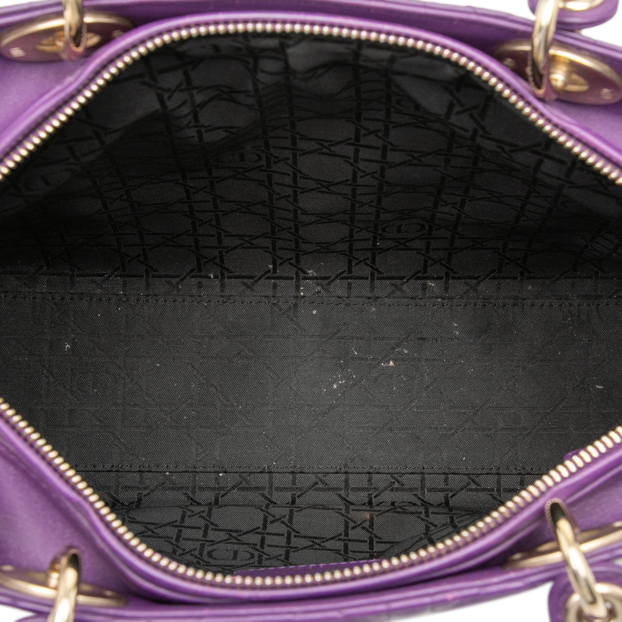 Large Lambskin Cannage Lady Dior - Image 4