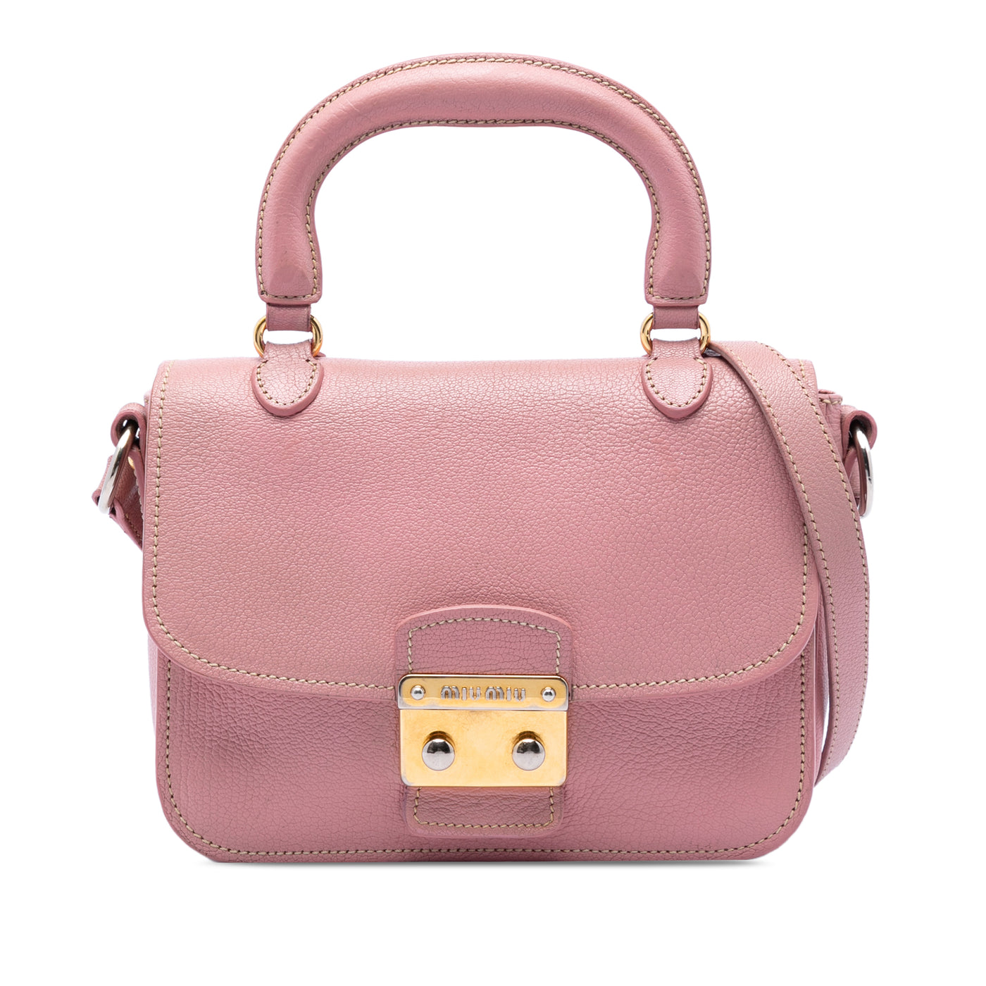 Goatskin Madras Top Handle Bag - Image 1