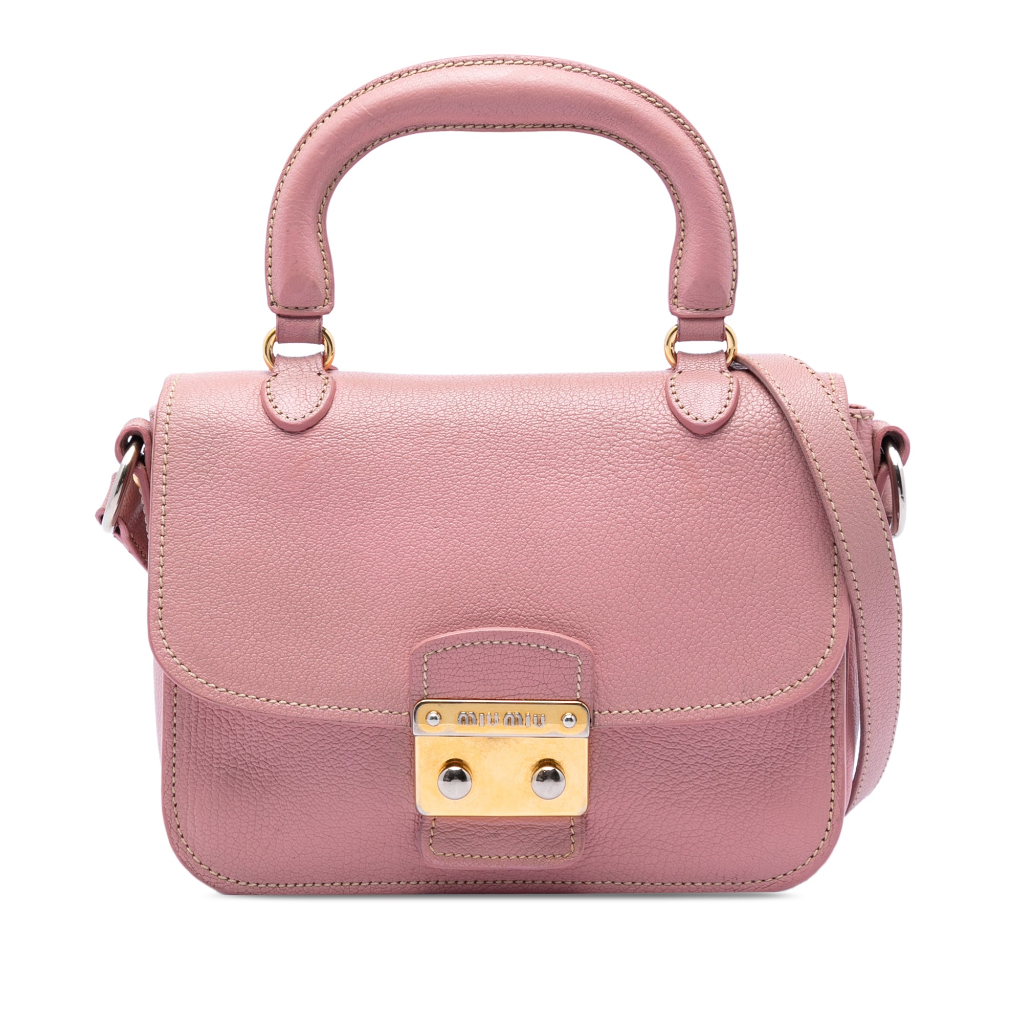 Goatskin Madras Top Handle Bag - Image 1