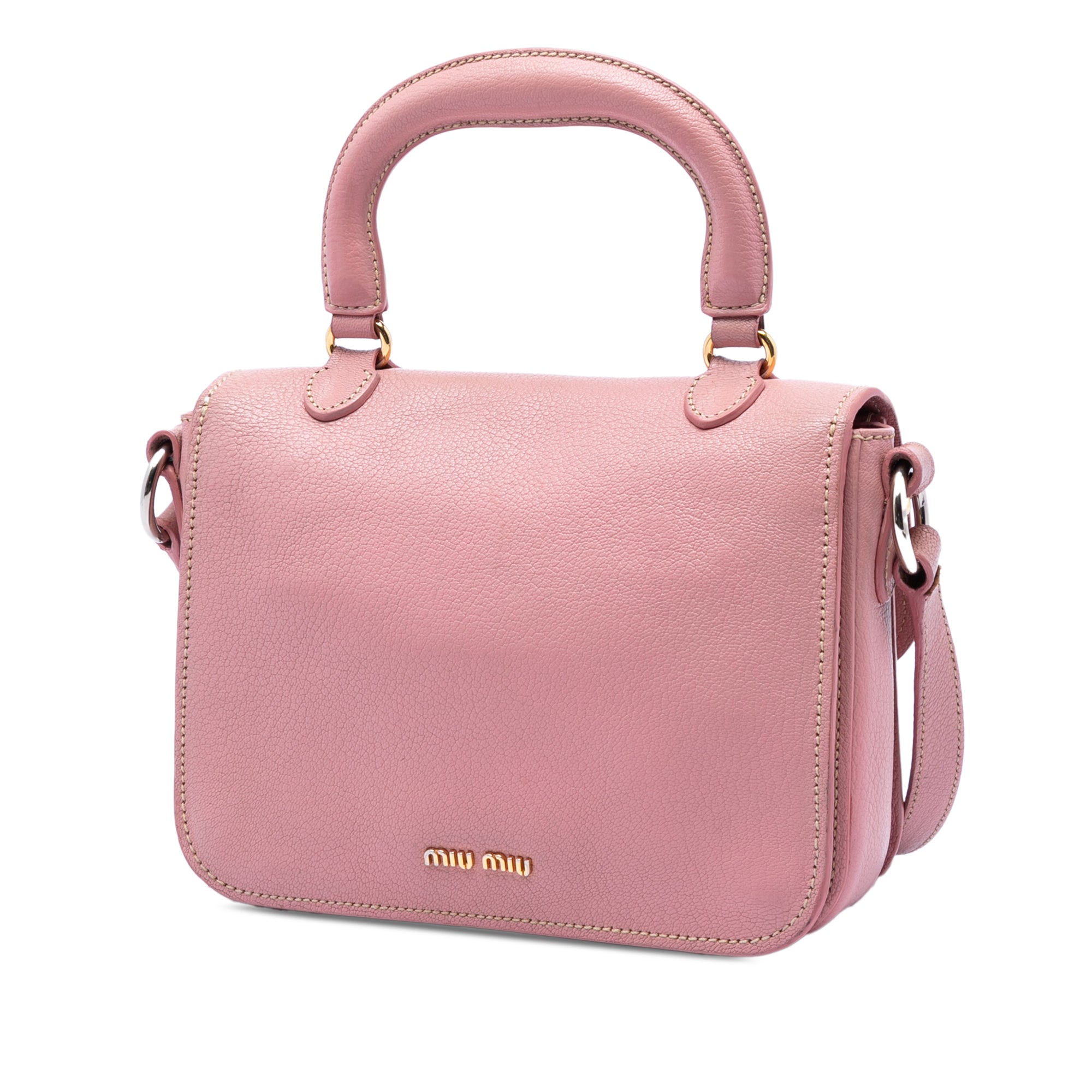 Goatskin Madras Top Handle Bag - Image 2