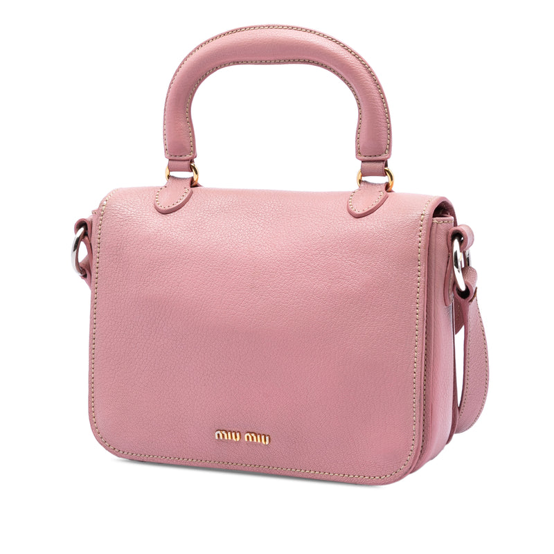 Goatskin Madras Top Handle Bag - Image 2