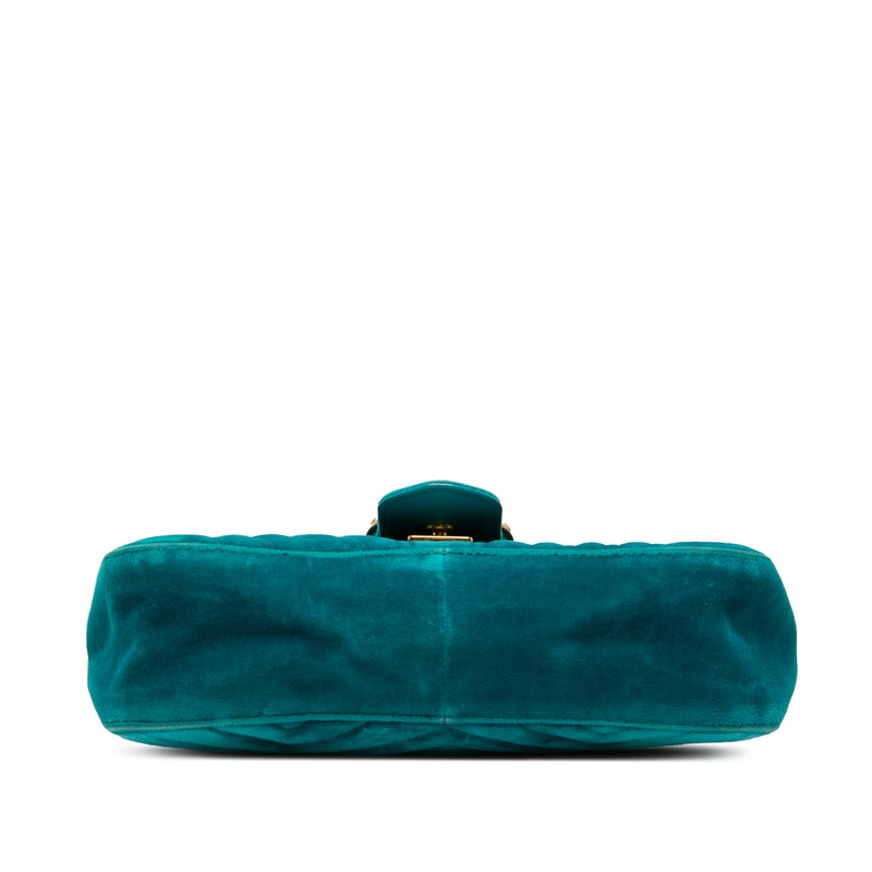 Medium GG Marmont Matelasse Velvet Shoulder Bag - Image 3