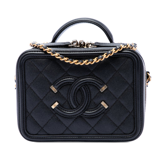 Small Caviar CC Filigree Vanity Case - Image 1