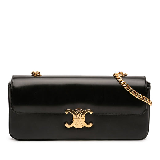 Shiny Calfskin Triomphe Chain Shoulder Bag - Image 1