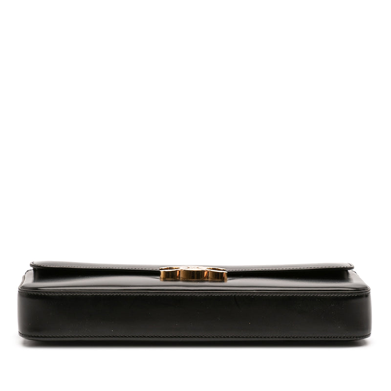 Shiny Calfskin Triomphe Chain Shoulder Bag - Image 3