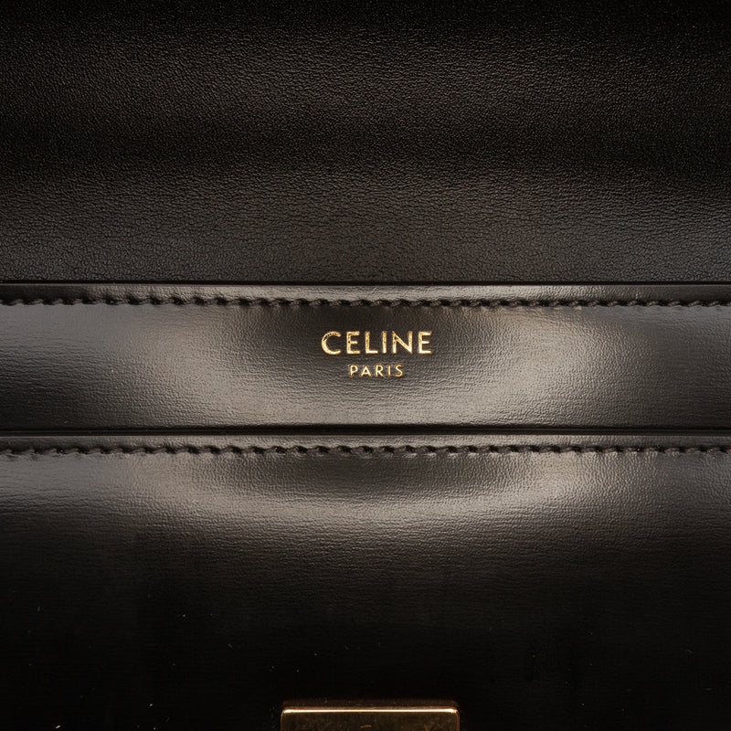 Shiny Calfskin Triomphe Chain Shoulder Bag - Image 5
