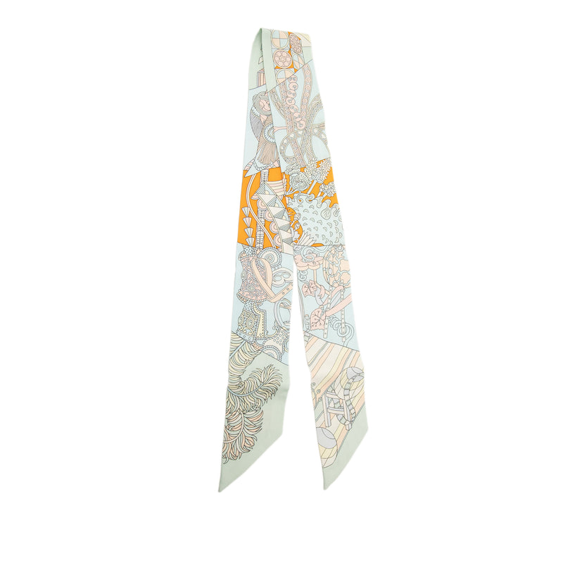 De L Ombrelle Aux Duels Silk Twilly Scarf - Image 2