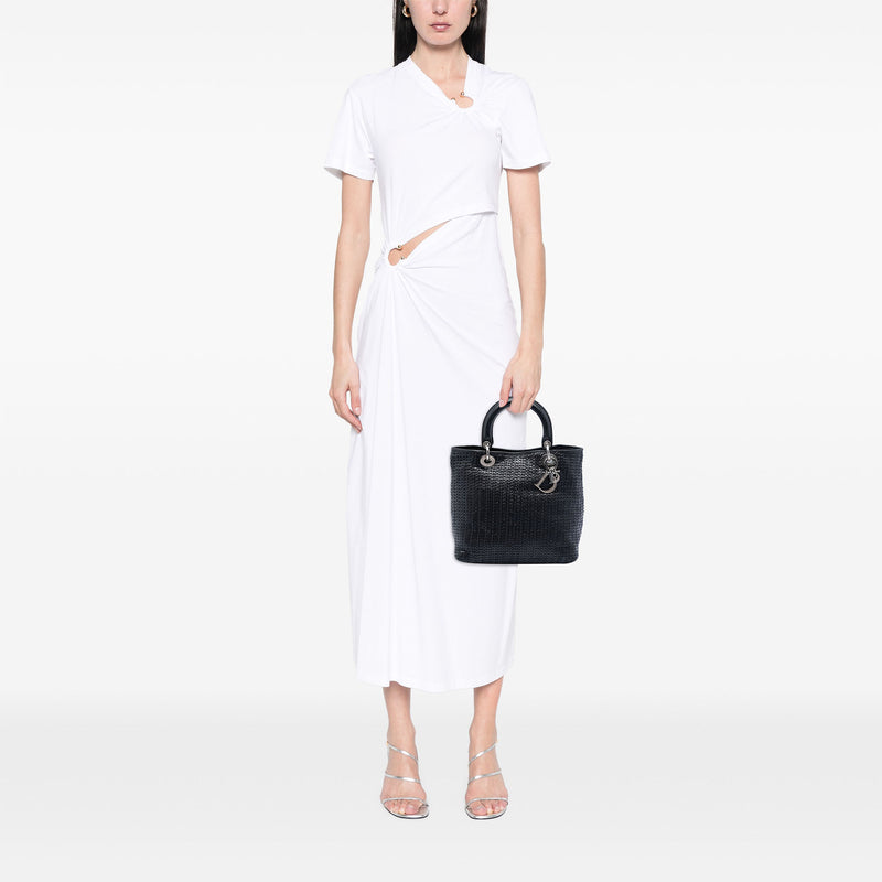 Medium Woven Calfskin Soft Lady Dior - Image 6