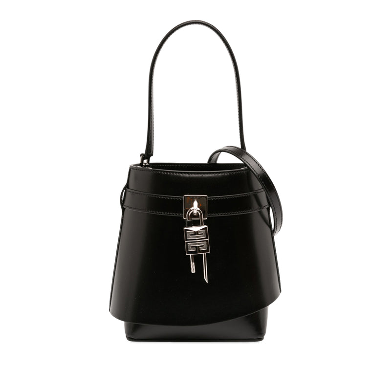 Micro Leather GV Shark Lock Bucket Bag