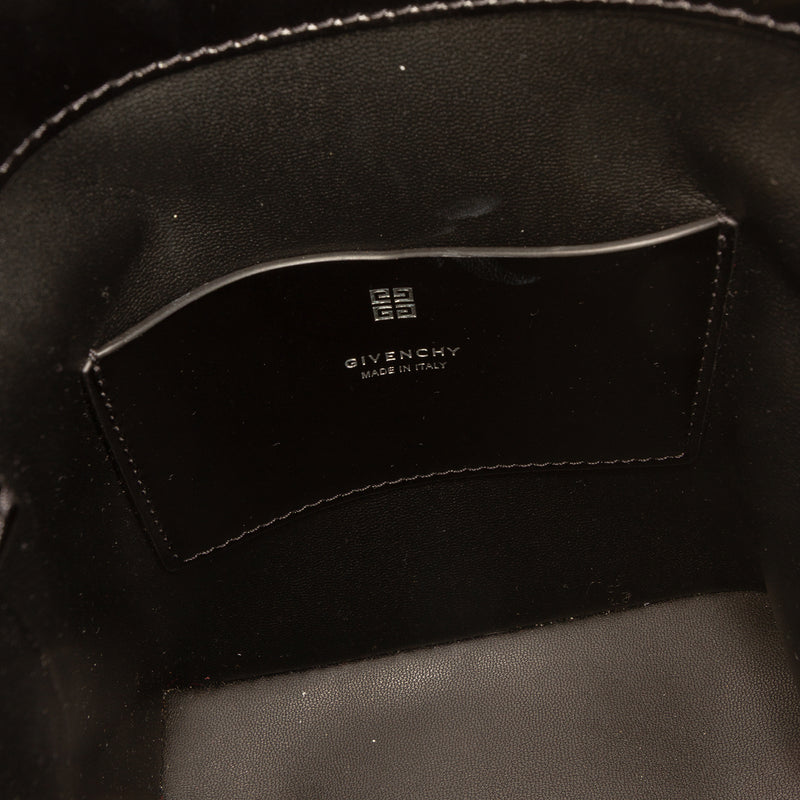Micro Leather GV Shark Lock Bucket Bag - Image 5
