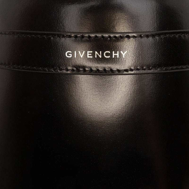 Micro Leather GV Shark Lock Bucket Bag - Image 6