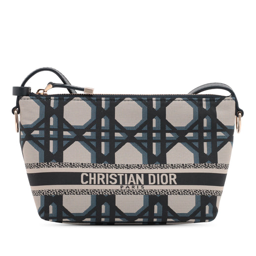 DiorTravel Technical Fabric Macrocannage Nomad Pouch - Image 1