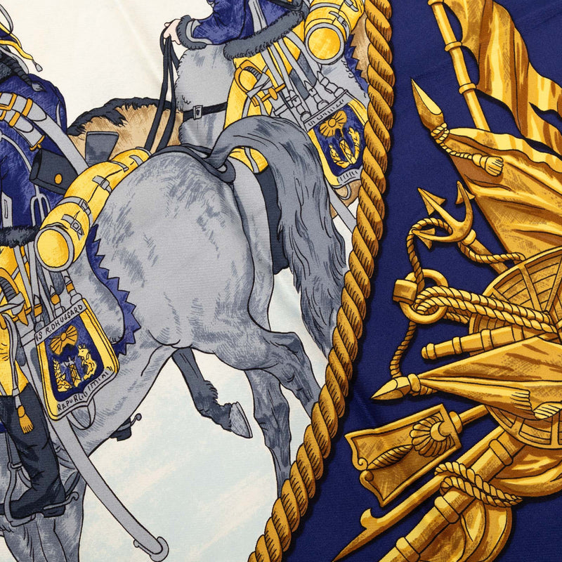 Marine et Cavalerie Silk Scarf 90 - Image 8