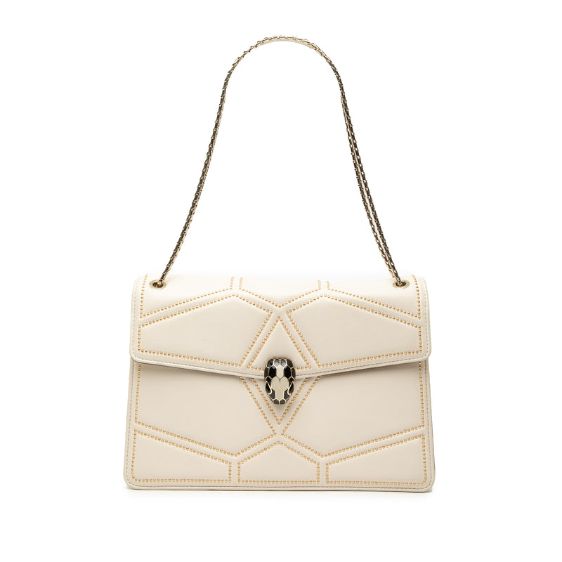 Studded Leather Diamond Blast Serpenti Forever Crossbody