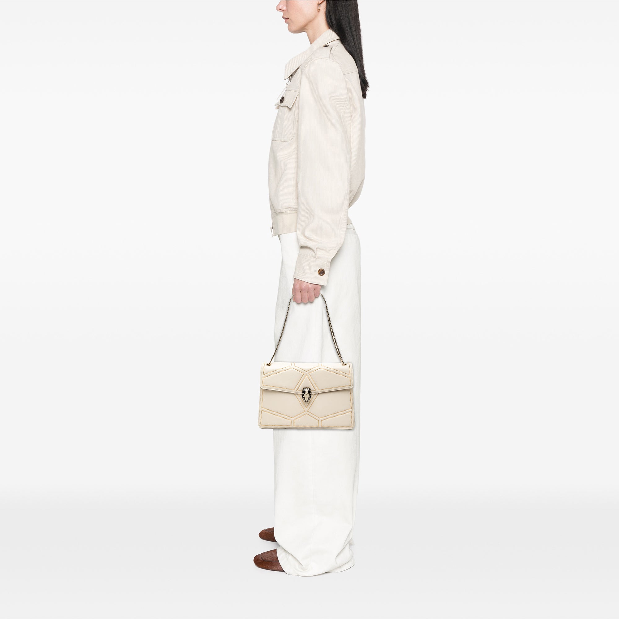 Studded Leather Diamond Blast Serpenti Forever Crossbody - Image 7
