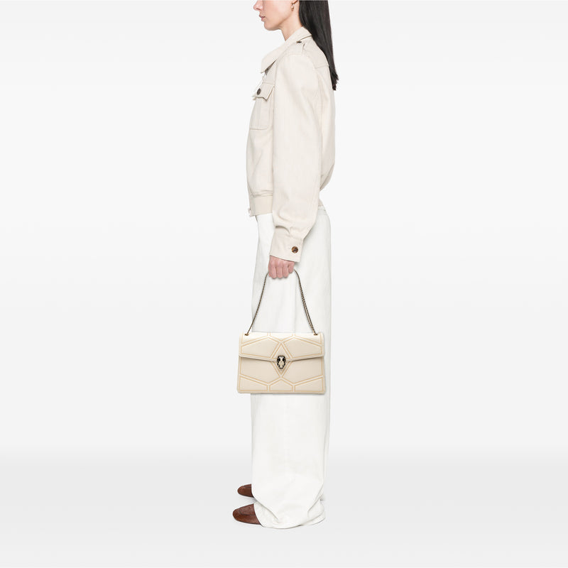 Studded Leather Diamond Blast Serpenti Forever Crossbody - Image 7
