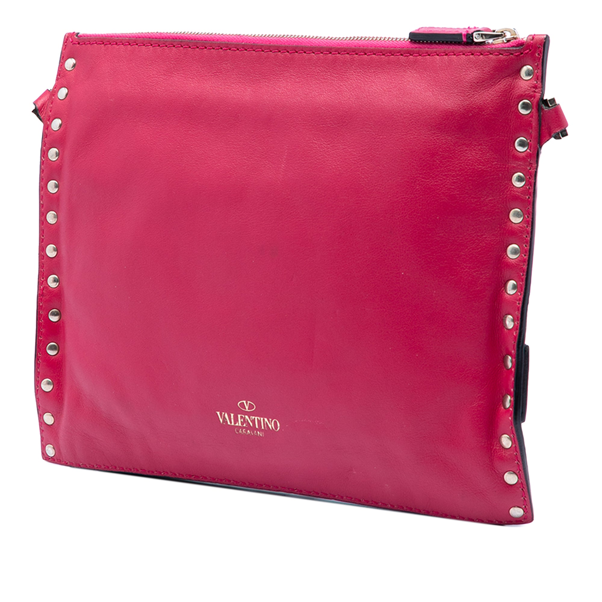 Leather Rockstud Triple Zip Crossbody - Image 2