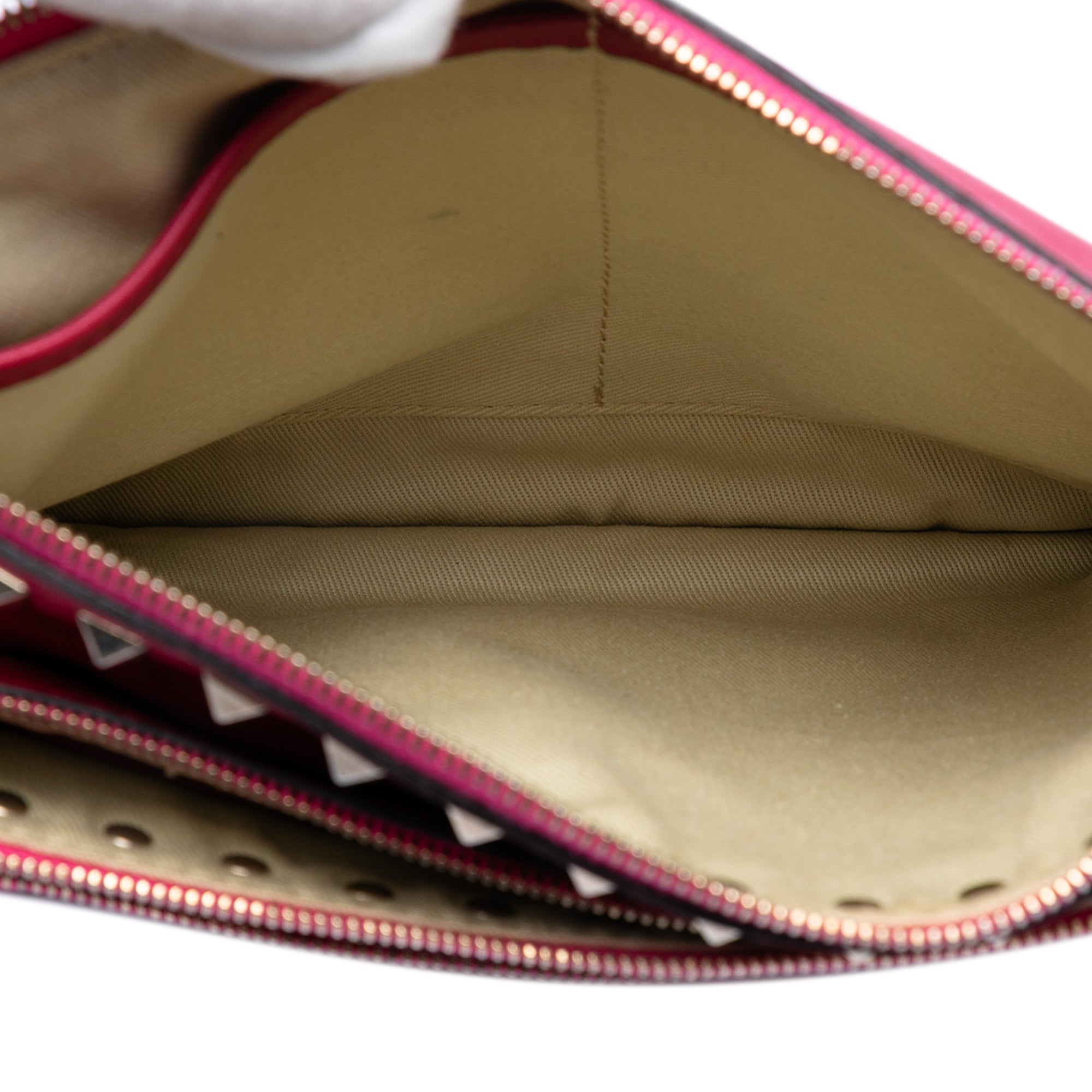 Leather Rockstud Triple Zip Crossbody - Image 4