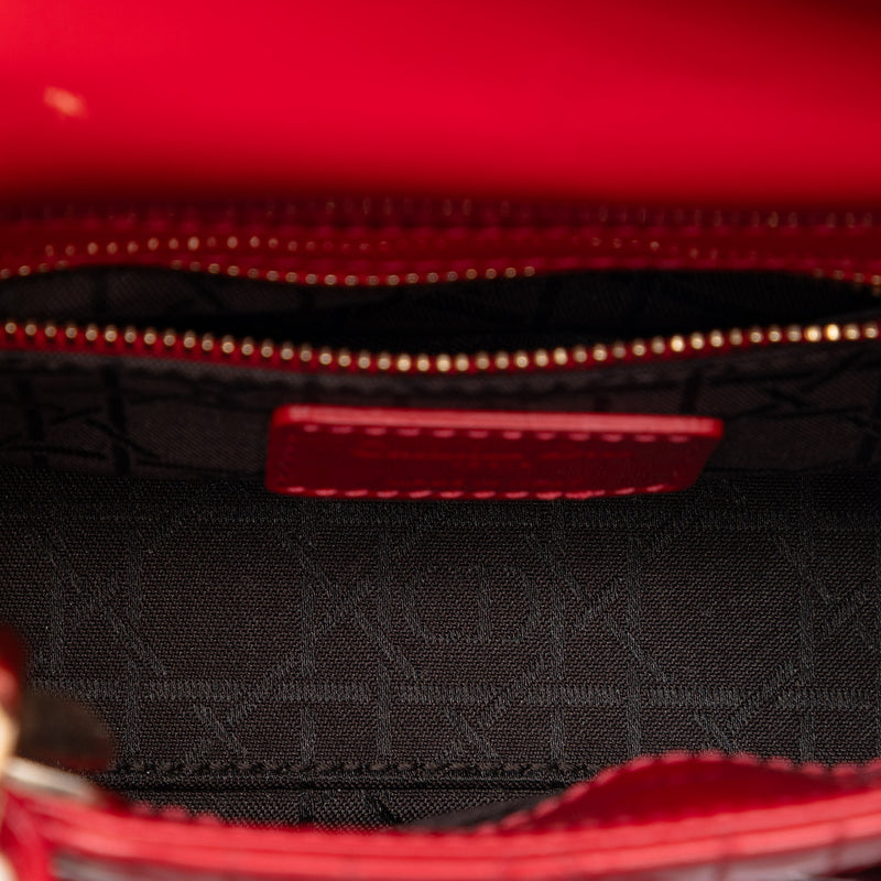 Mini Patent Cannage Lady Dior - Image 4