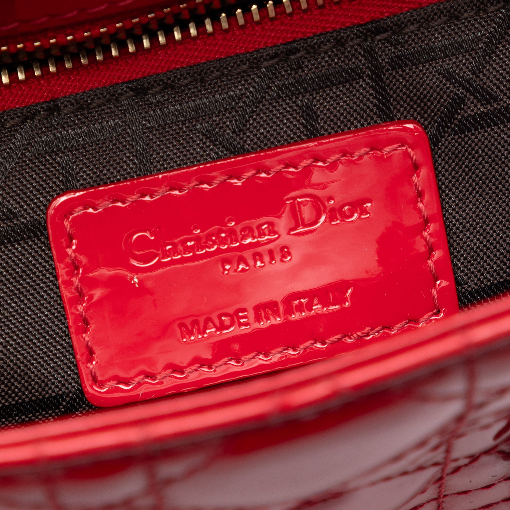 Mini Patent Cannage Lady Dior - Image 5