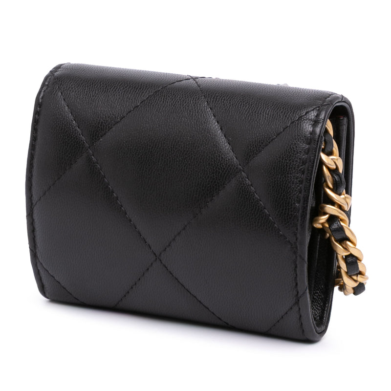 Quilted Lambskin 19 Flap Coin Purse With Chain - Image 2