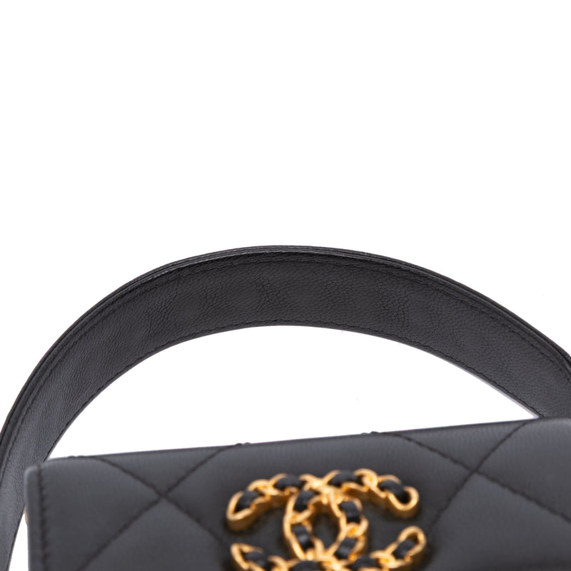 Quilted Lambskin 19 Flap Coin Purse With Chain - Image 7