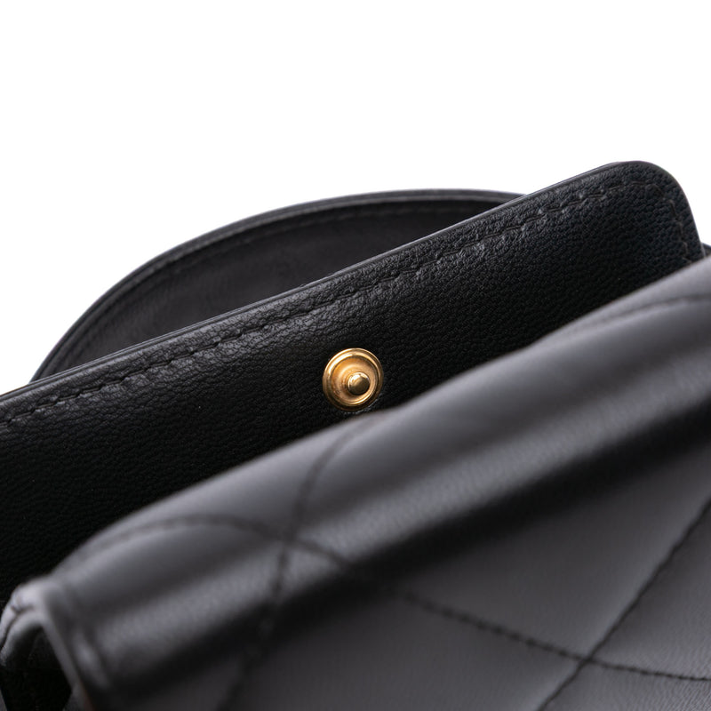 Quilted Lambskin 19 Flap Coin Purse With Chain - Image 8