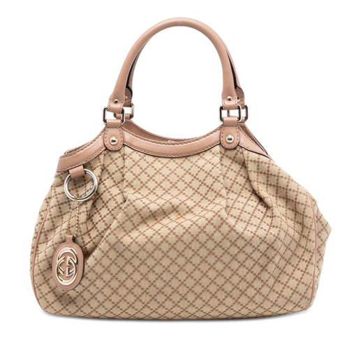 Medium Diamante Canvas Sukey Tote - Image 1