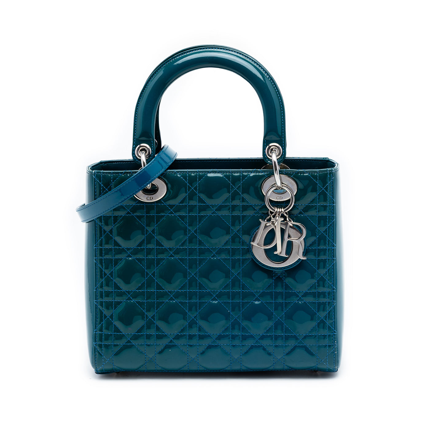 Medium Patent Cannage Lady Dior - Image 1