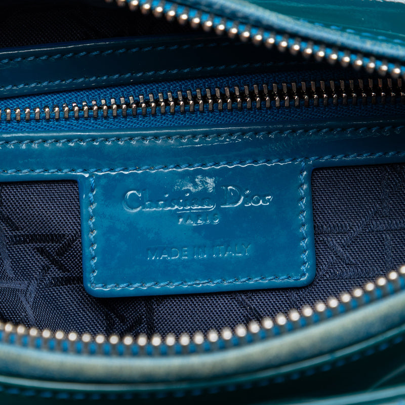 Medium Patent Cannage Lady Dior - Image 5