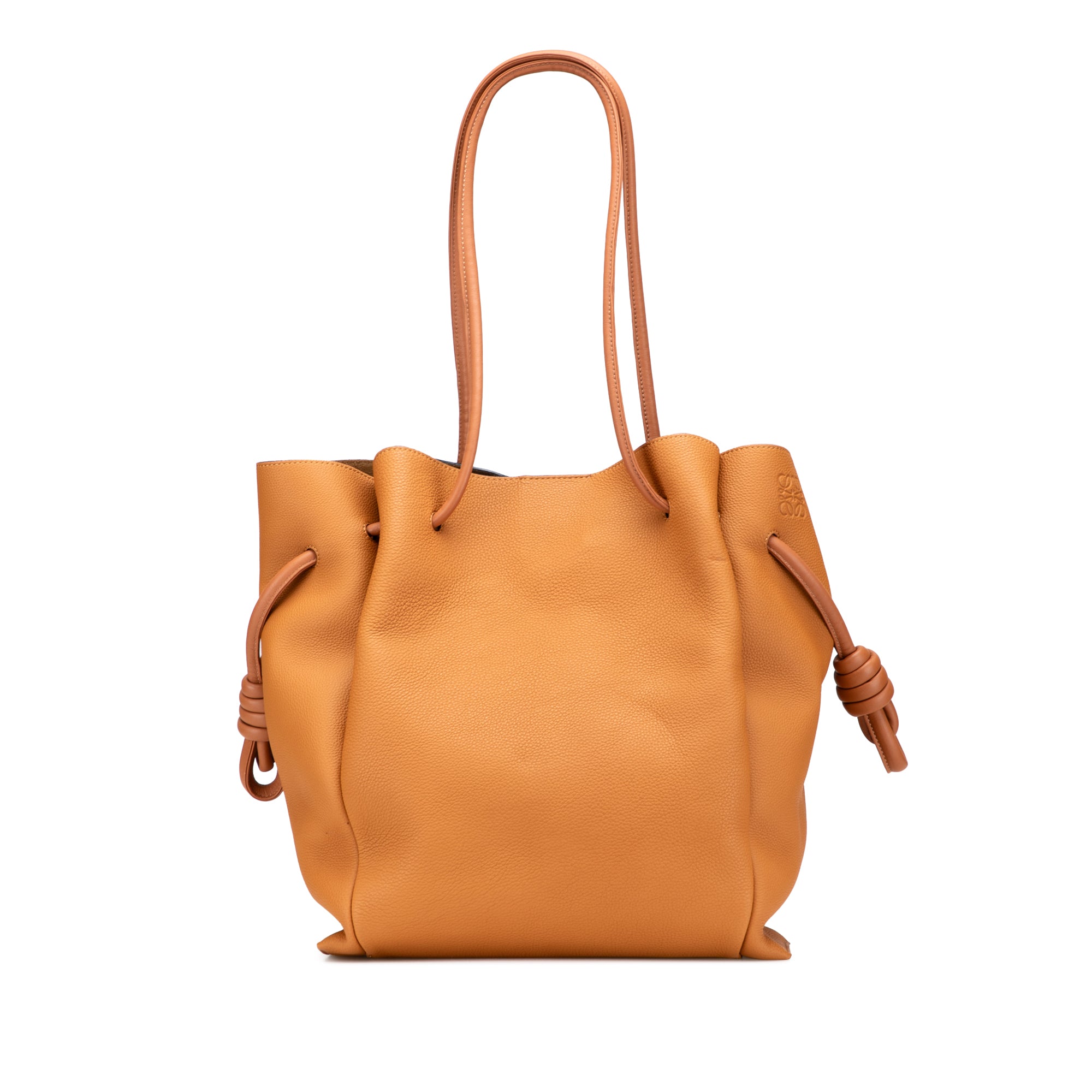 Medium Leather Flamenco Knot Tote - Image 1