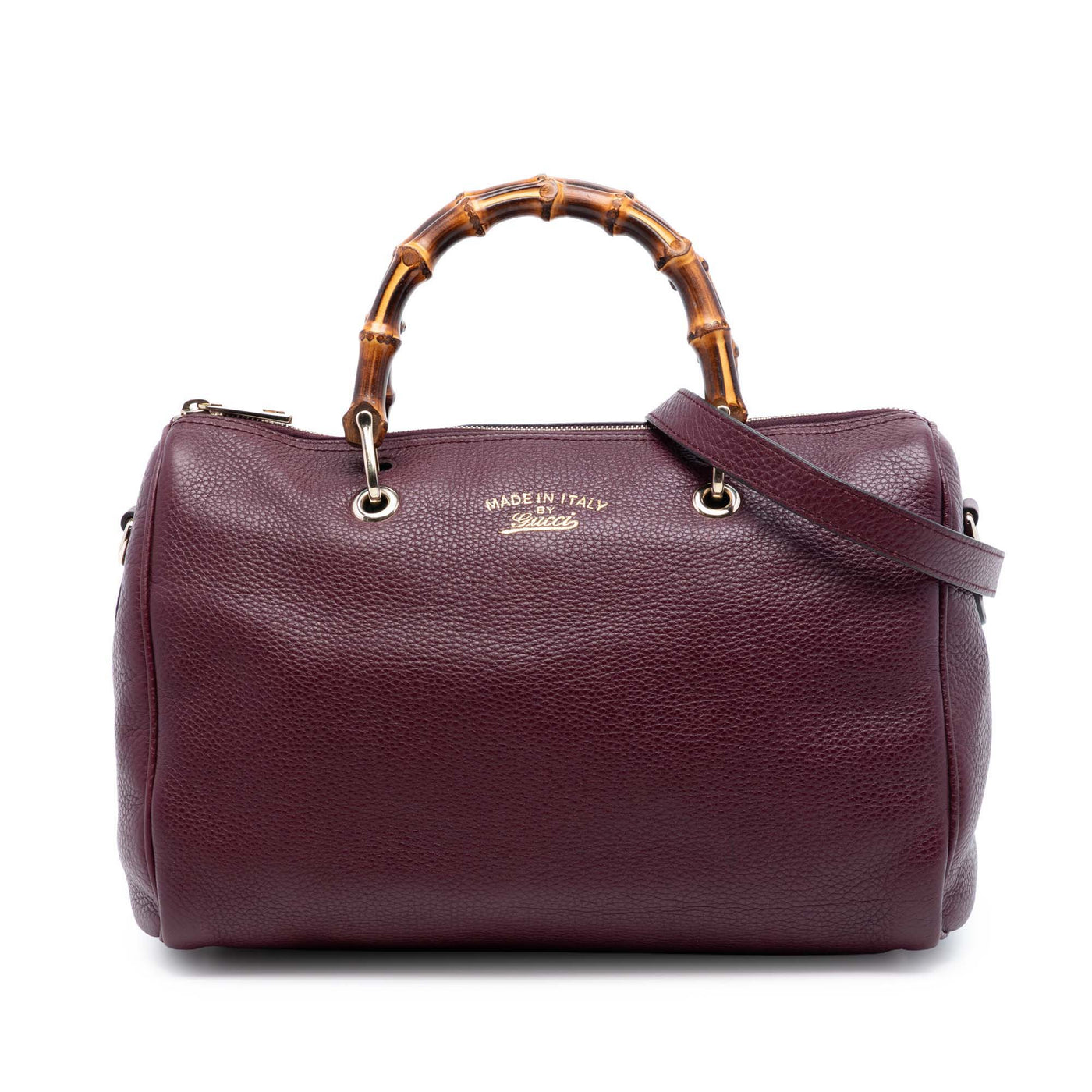 Medium Calfskin Bamboo Shopper Boston Bag - Image 1