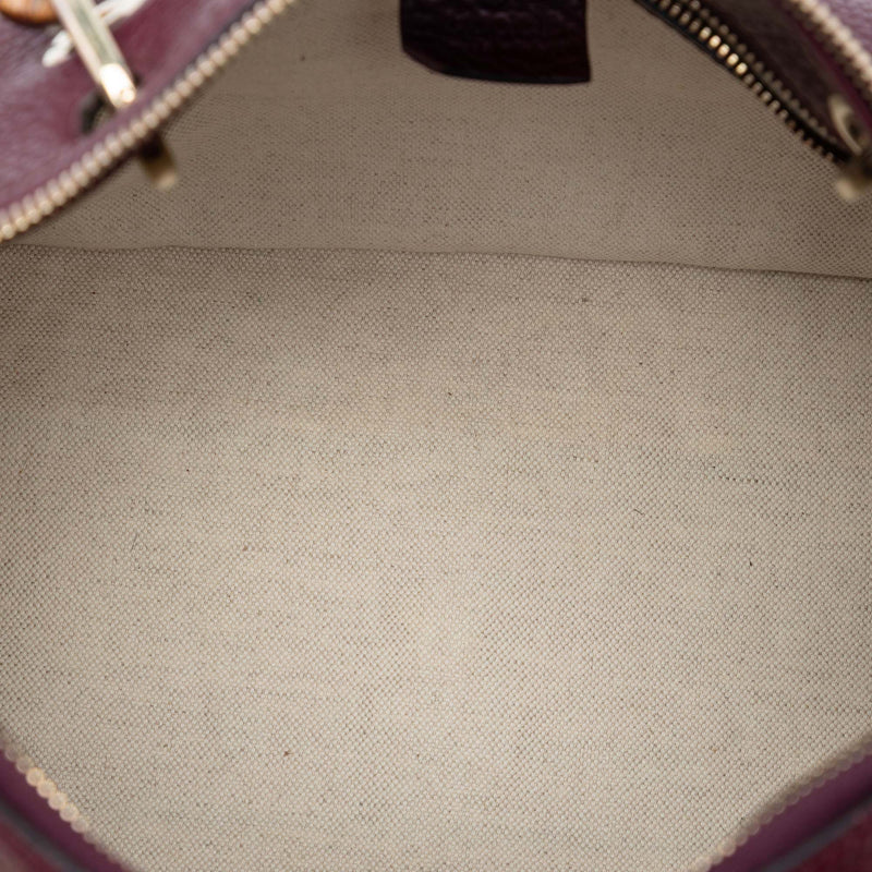 Medium Calfskin Bamboo Shopper Boston Bag - Image 4