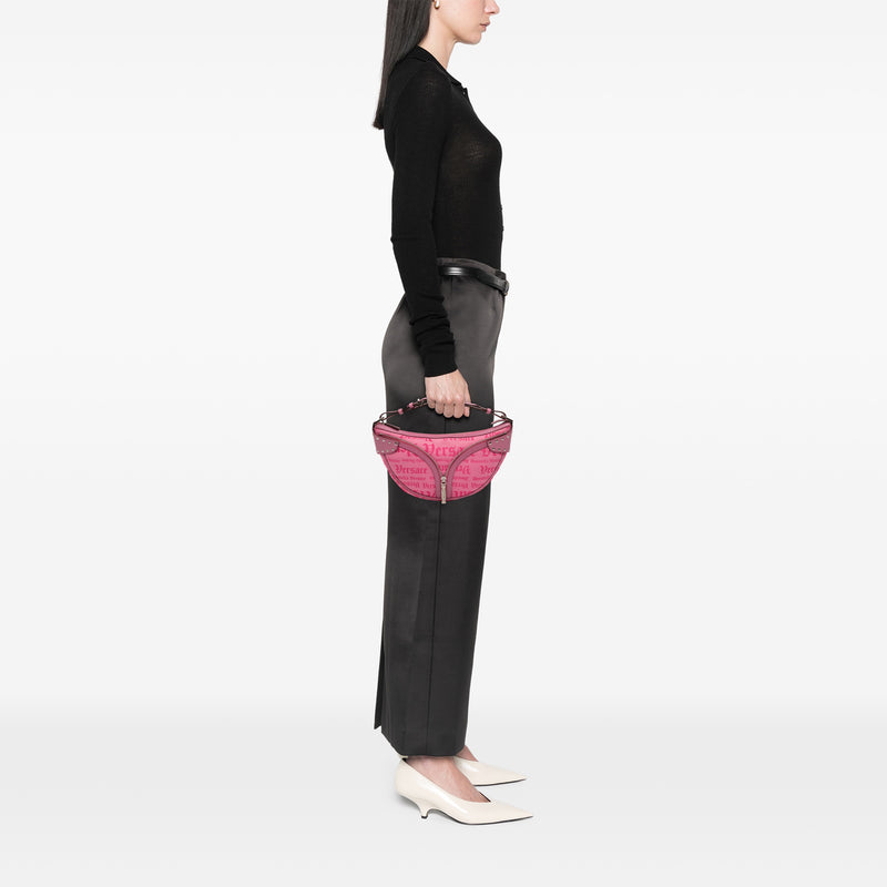 Canvas Gothic Logo Repeat Handbag - Image 11