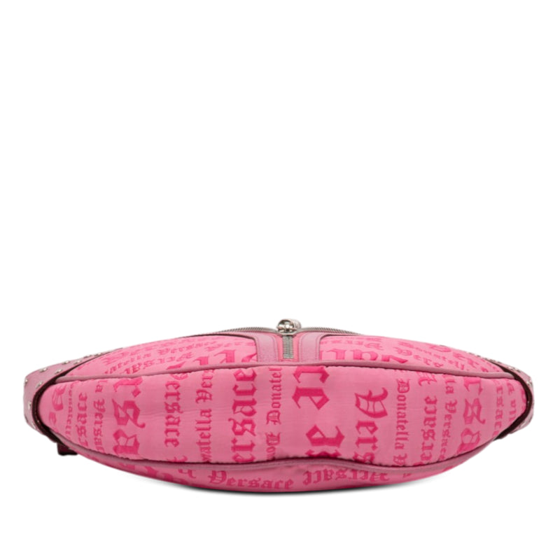 Canvas Gothic Logo Repeat Handbag - Image 3