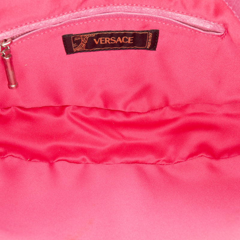 Canvas Gothic Logo Repeat Handbag - Image 4