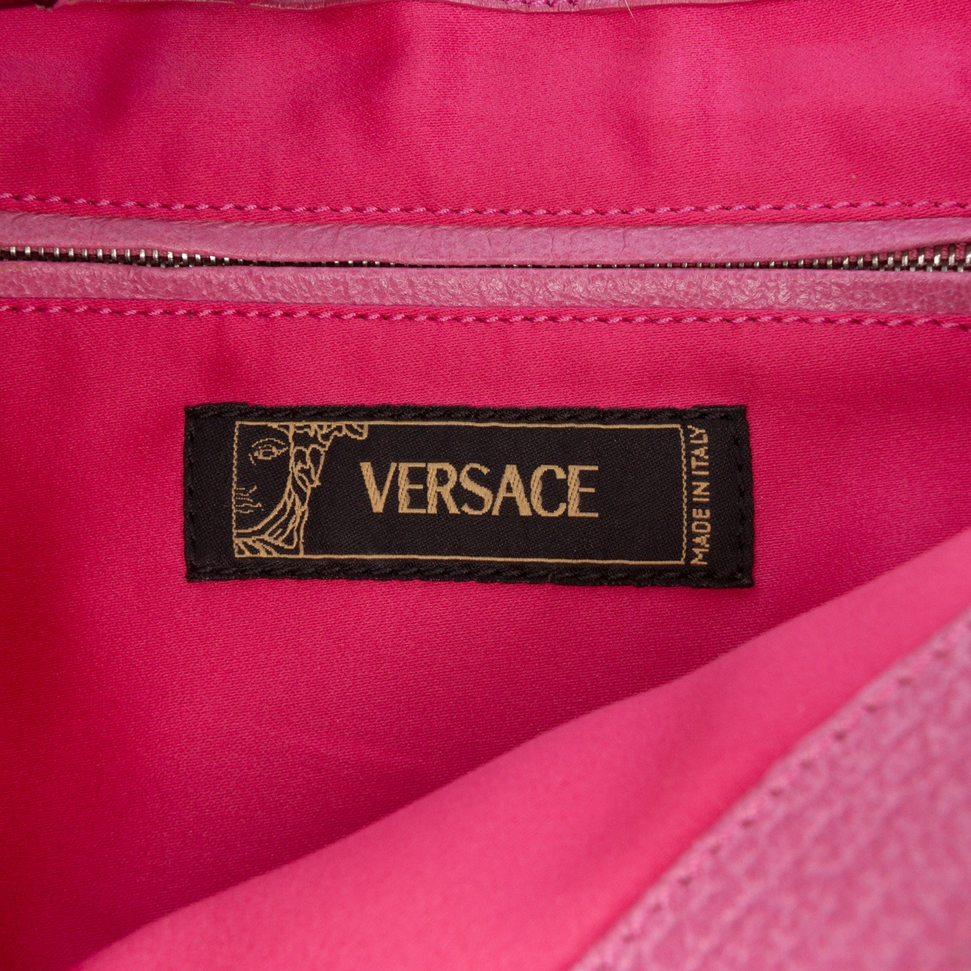 Canvas Gothic Logo Repeat Handbag - Image 5