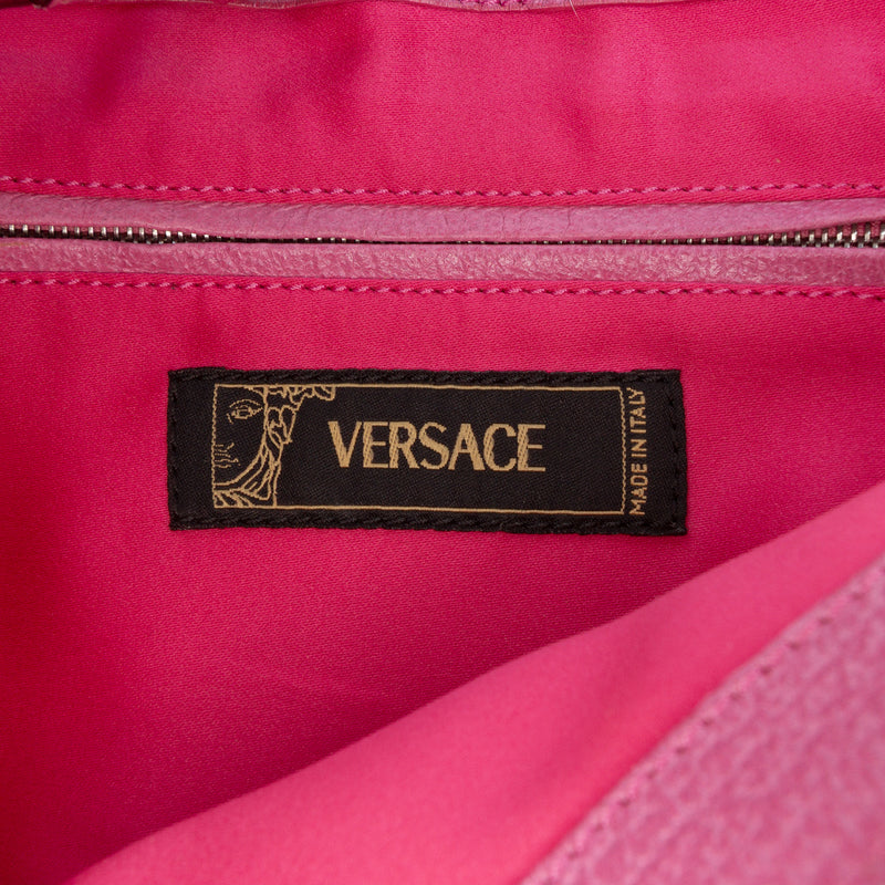 Canvas Gothic Logo Repeat Handbag - Image 5