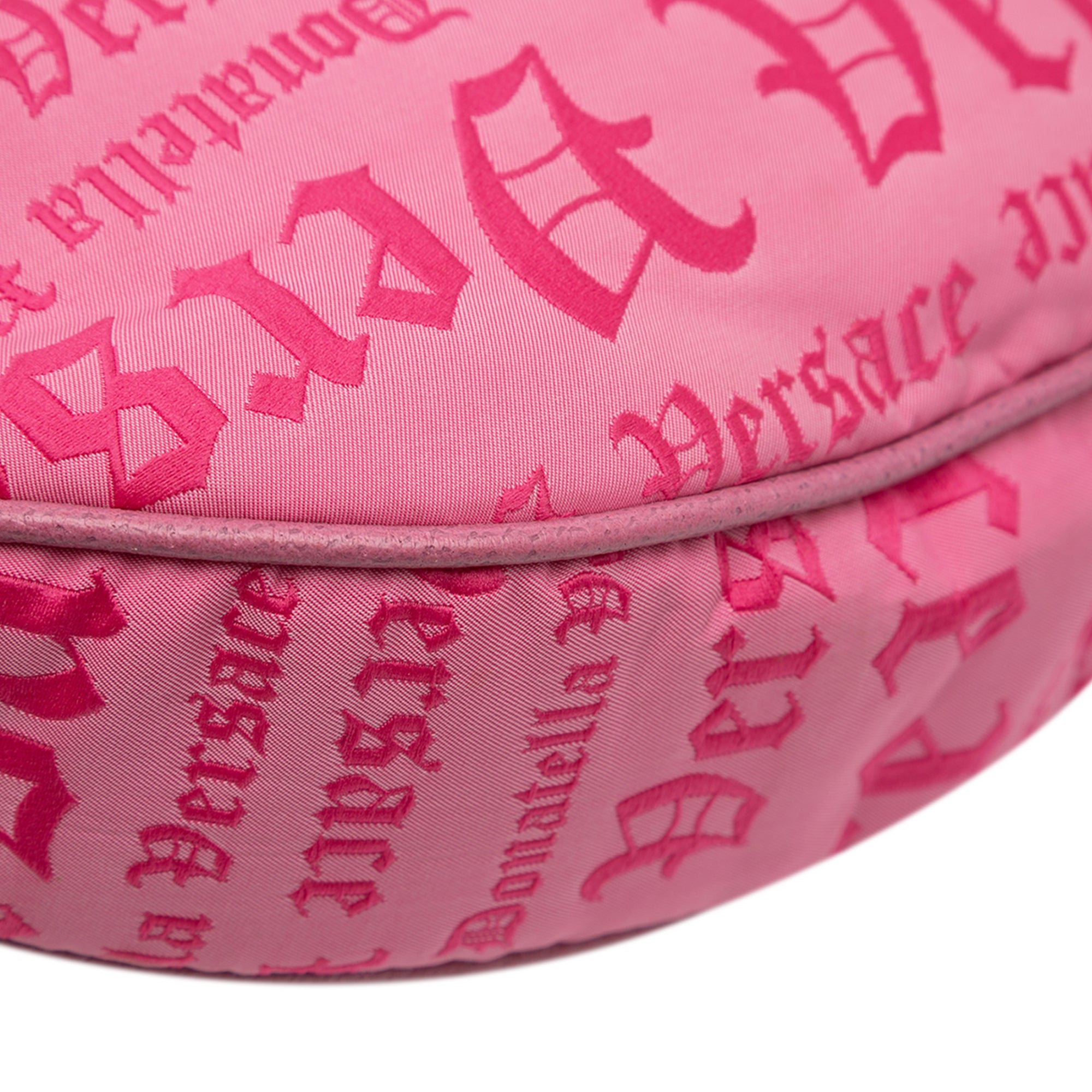 Canvas Gothic Logo Repeat Handbag - Image 8