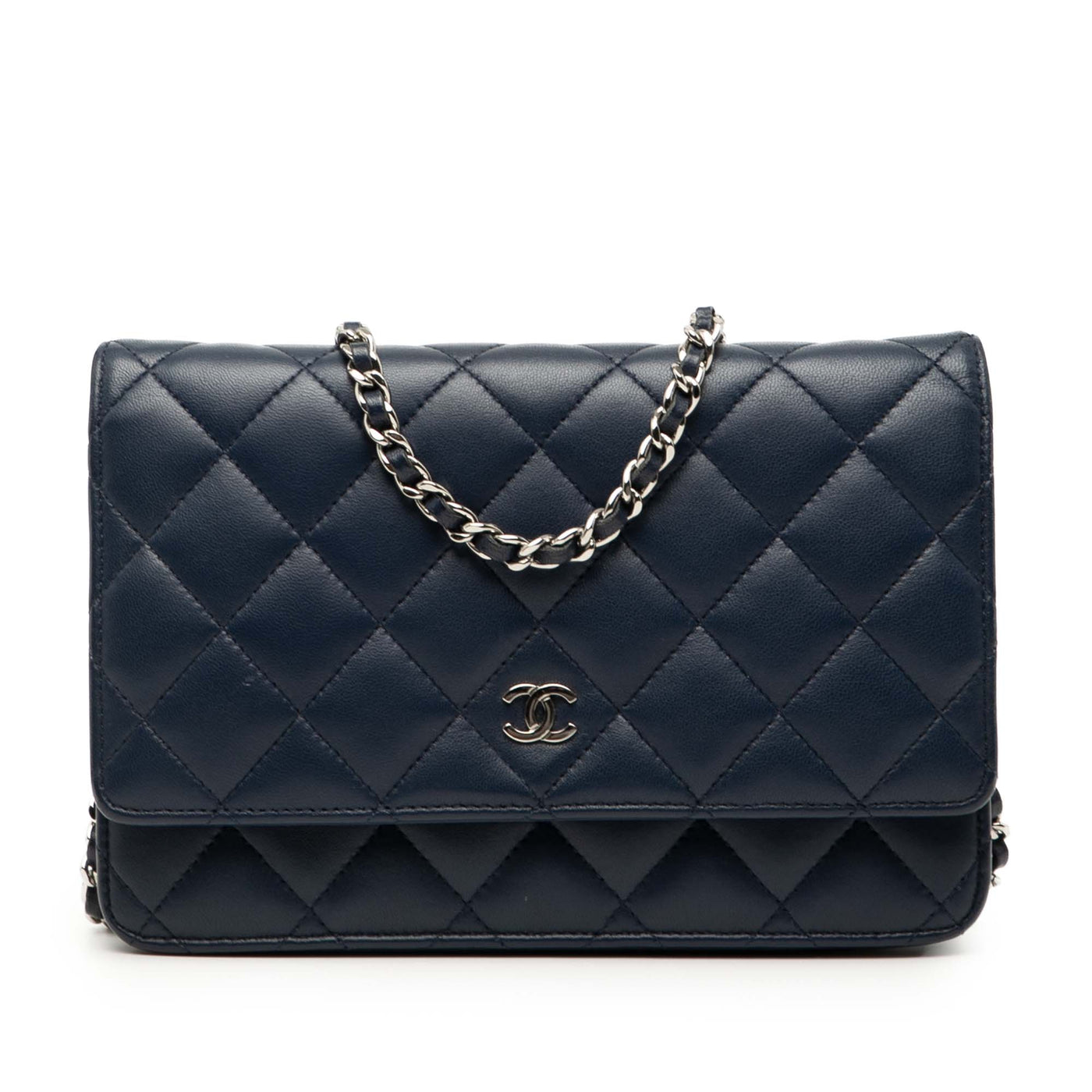CC Quilted Lambskin Wallet On Chain - Image 1