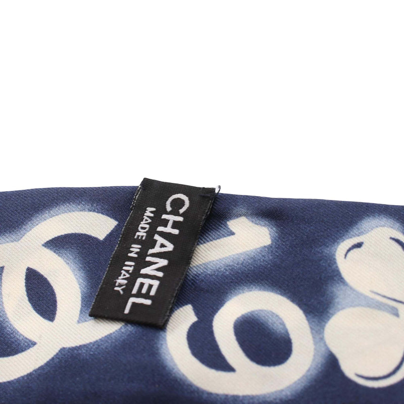 Coco Charms Print Silk Slim Bandeau Scarf - Image 9