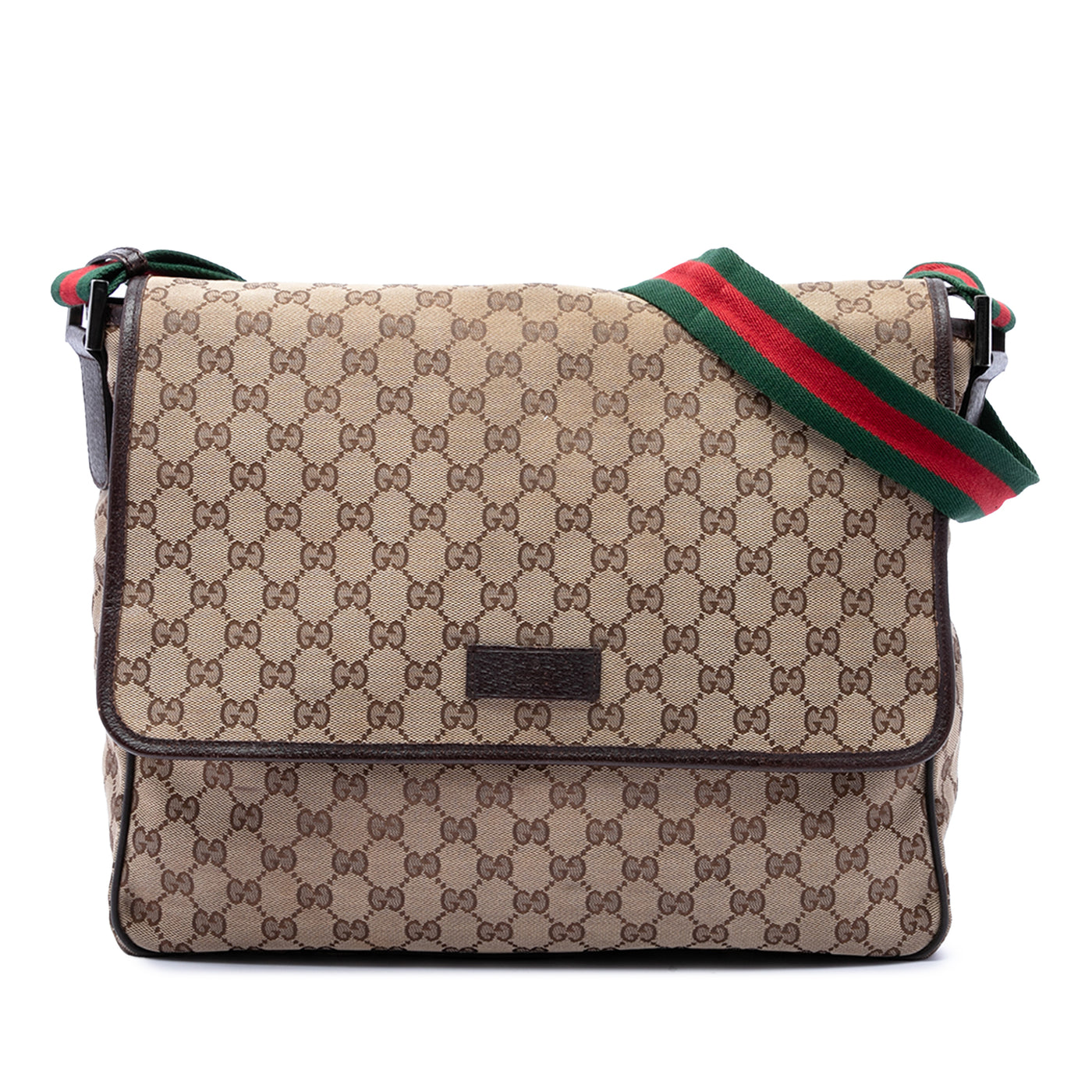 GG Canvas Web Flap Messenger Bag - Image 1