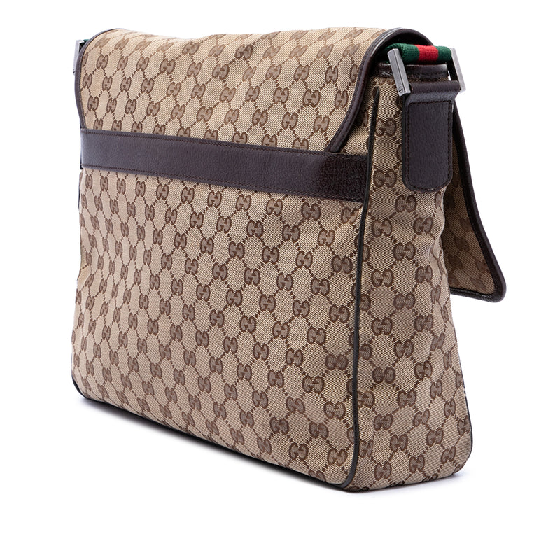 GG Canvas Web Flap Messenger Bag - Image 2