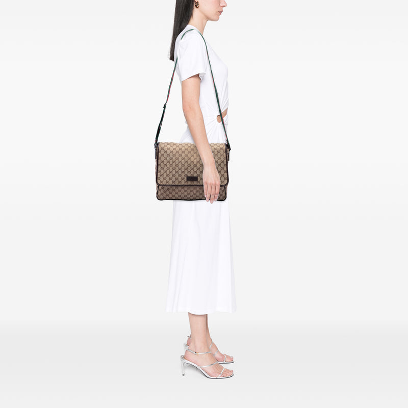 GG Canvas Web Flap Messenger Bag - Image 6