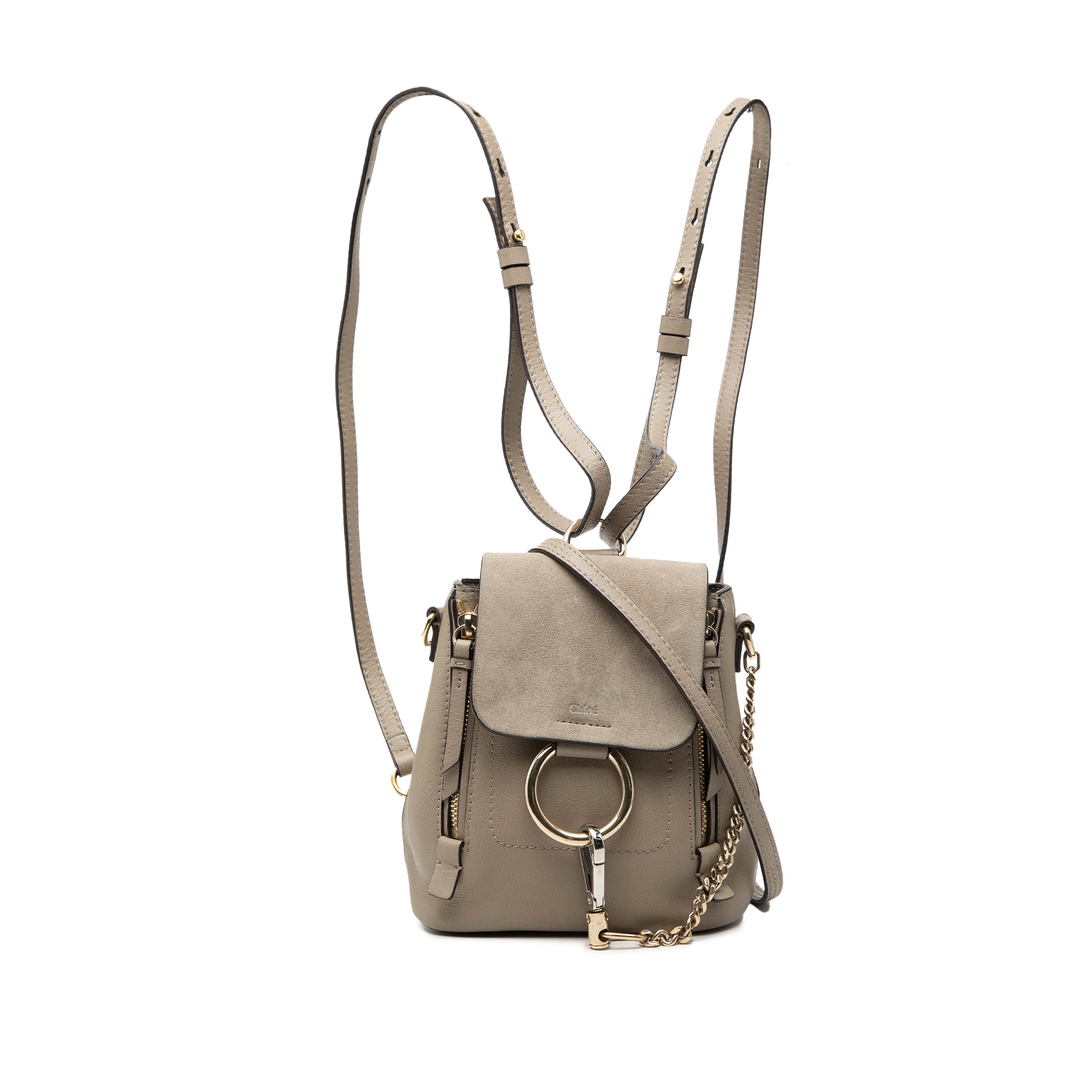 Mini Calfskin and Suede Faye Backpack - Image 1