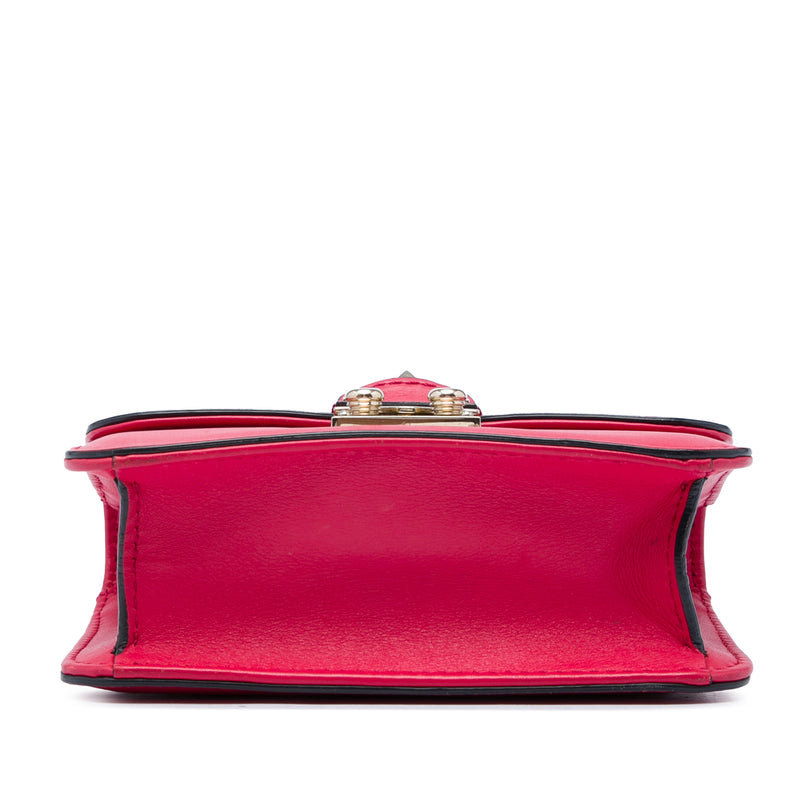 Mini Leather Rockstud Glam Lock Crossbody - Image 3