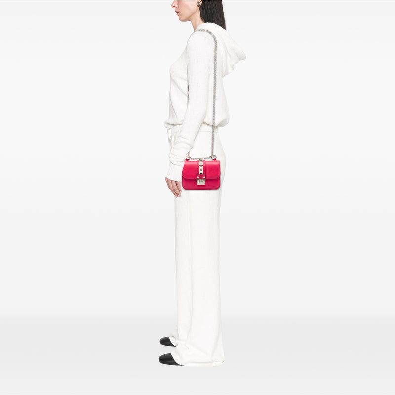 Mini Leather Rockstud Glam Lock Crossbody - Image 5