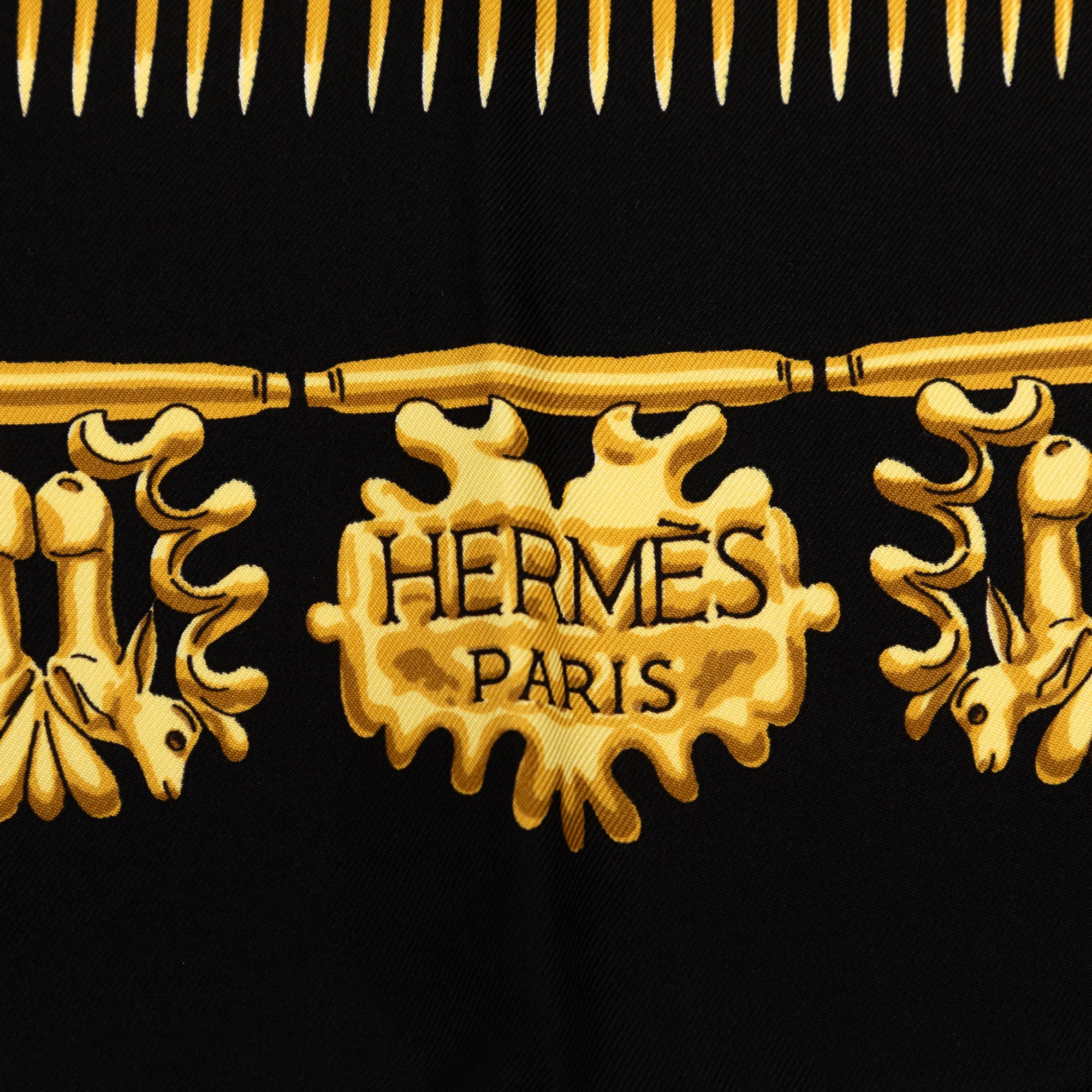 Les Cavaliers d Or Silk Scarf 90 - Image 5