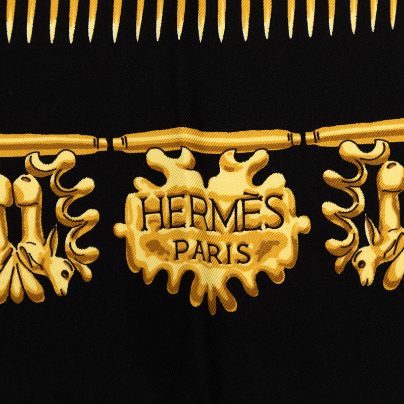 Les Cavaliers d Or Silk Scarf 90 - Image 5